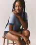 Women's Ringer Tee - Beach Horizon/ Blue Aura